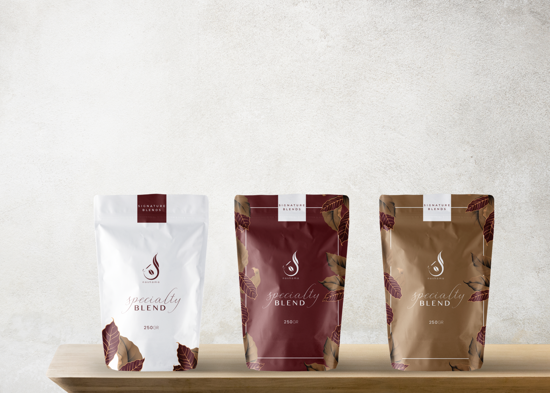 Client Nashama - Worked for visual identity graphic design