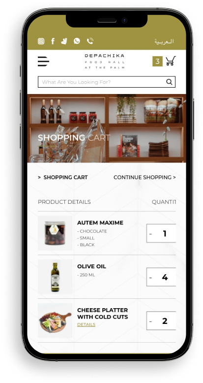 ecommerce website development by GLMA Dubai